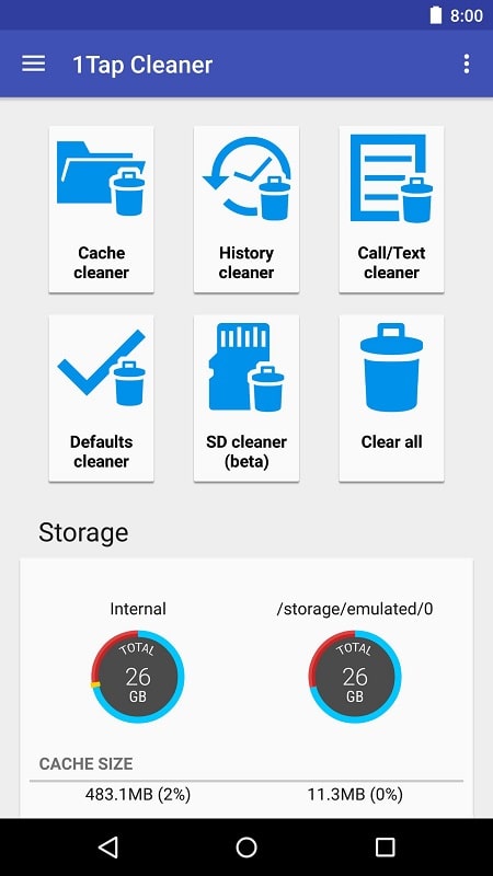 1Tap Cleaner Pro 4.64 (Optimized/No ads)