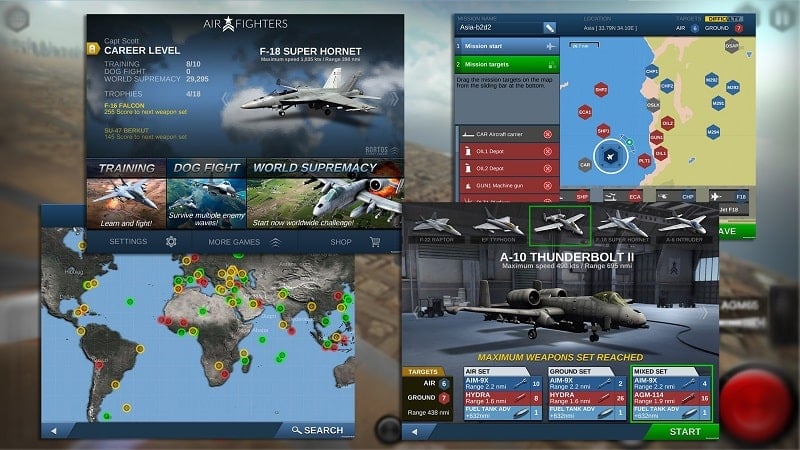 AirFighters 4.2.8 (Unlocked Airplane)