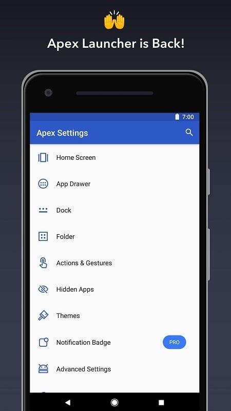 Apex Launcher 4.9.36 (Unlocked Pro)