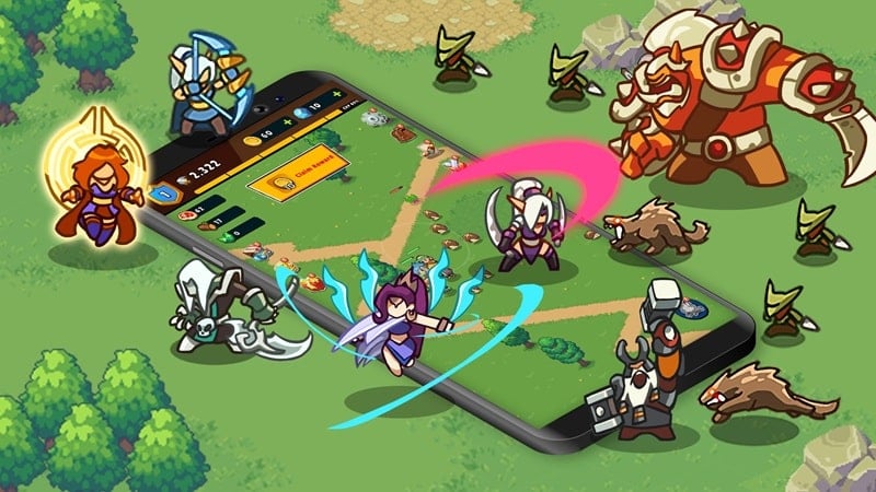 Arcane Adventure: Hero RPG War 1.1.7 (Menu/Damage, Defense Multiplier)