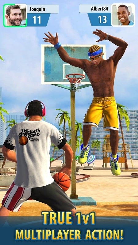 Basketball Stars 1.49.5 (Auto Perfect, Backboard, Lucky Ball/Stupid AI)