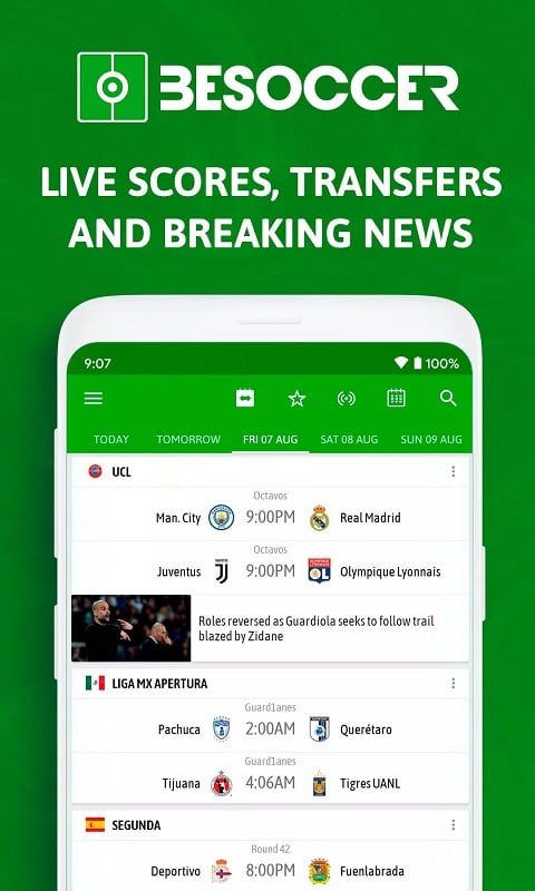 BeSoccer 5.5.4 (Premium unlocked)