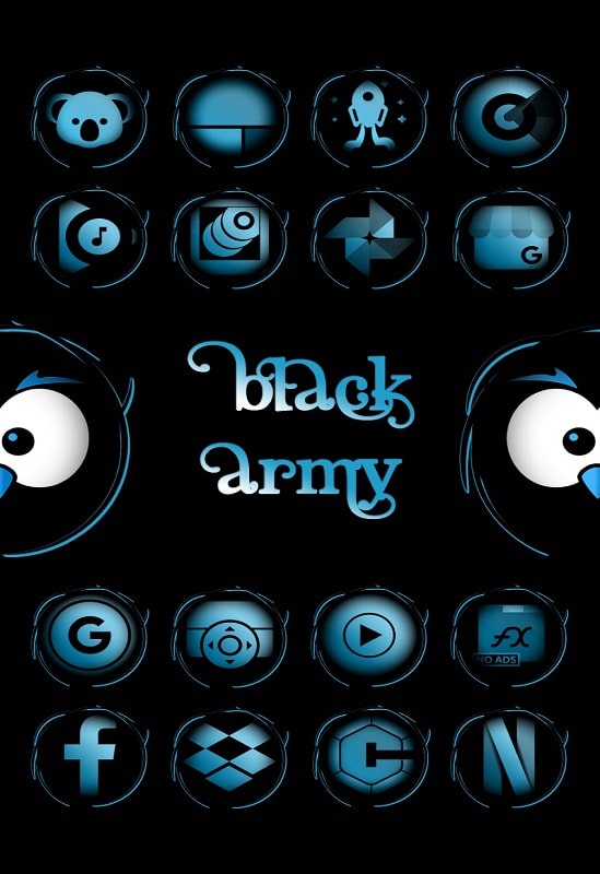 Black Army Sapphire Icon Pack 200.0 (N/A)