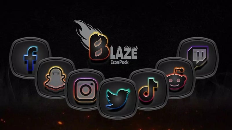 Blaze Dark Icon Pack 3.0.6 (N/A)