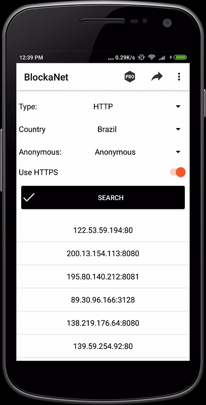 BlockaNet: Proxy List 2.24 (Premium unlocked)