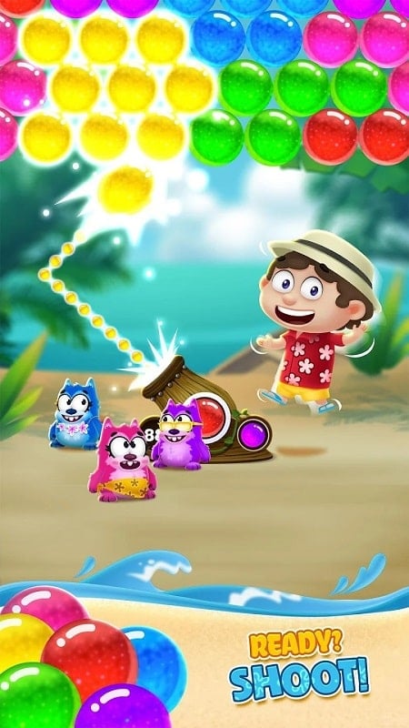 Bubble Shooter: Beach Pop Game 4.4 (Menu/Unlimited Live, Coins)