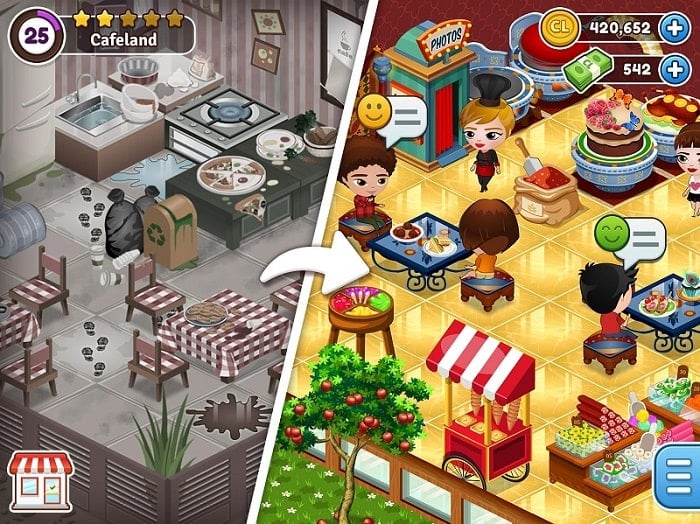 Cafeland – World Kitchen 2.36.2 (Unlimited Money)