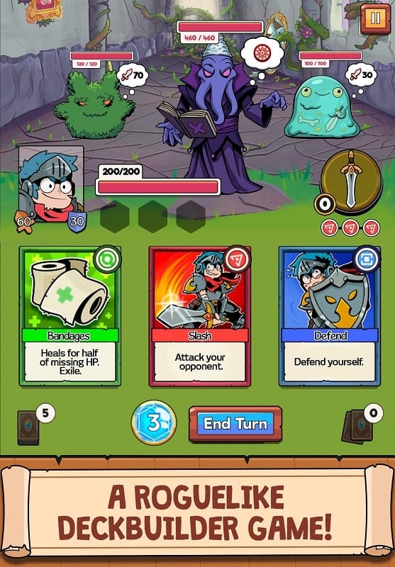 Card Guardians: Rogue Deck 3.18.2 (Menu, God mode/Onehit/Free upgrade)