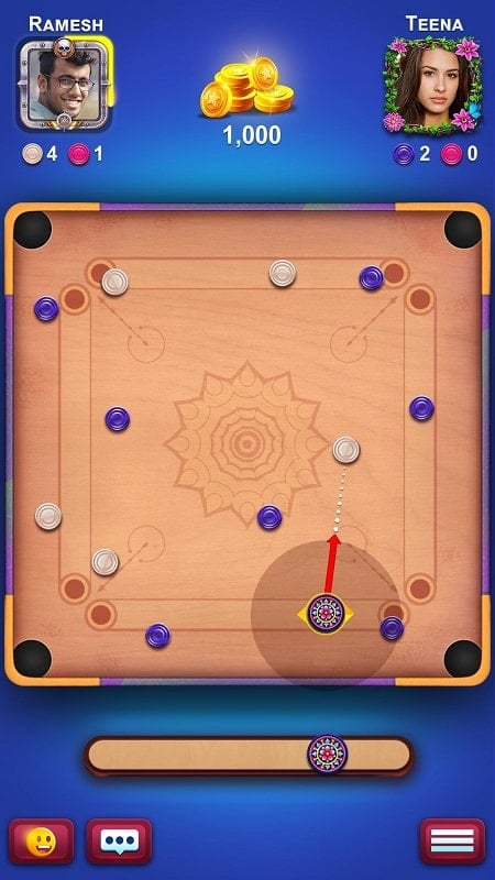 Carrom King 5.5.0.127 (Menu/Control Turn)