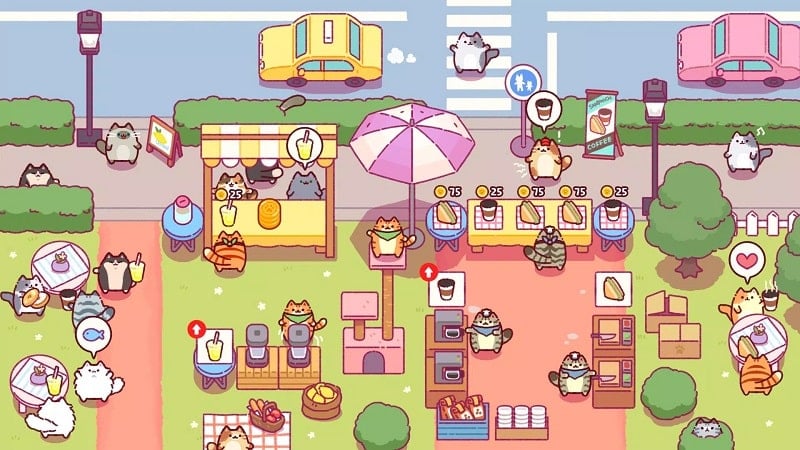 Cat Snack Bar 1.0.159 (Menu/Unlimited Currency/Staff Speed)