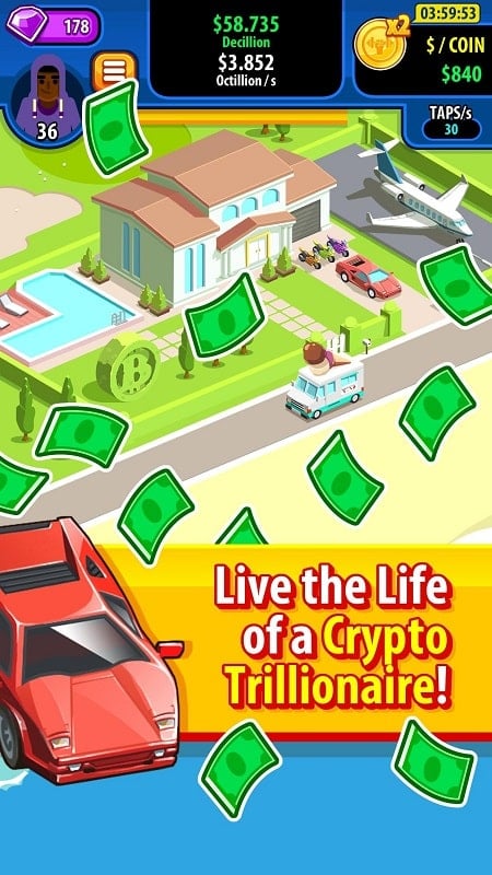 Crypto Trillionaire 2.1.2 (Menu/Unlimited money)