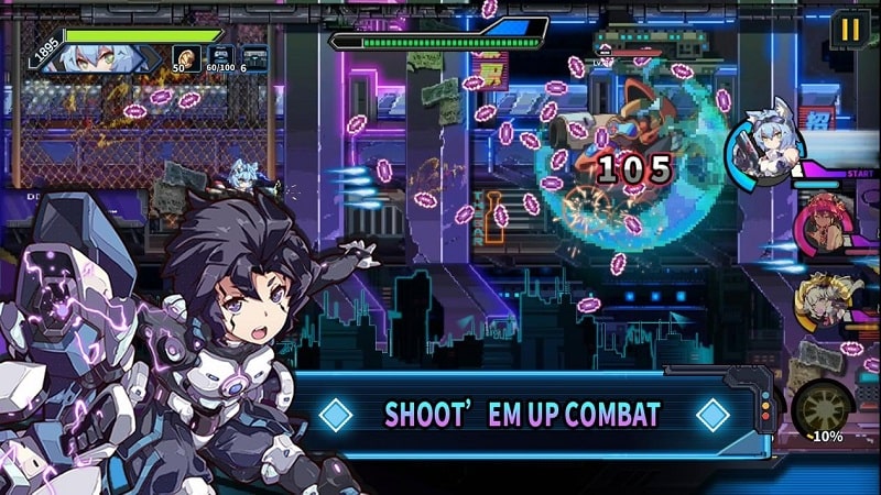 Cyber Gunner 1.0.0 (Menu, High Damage/Defense)