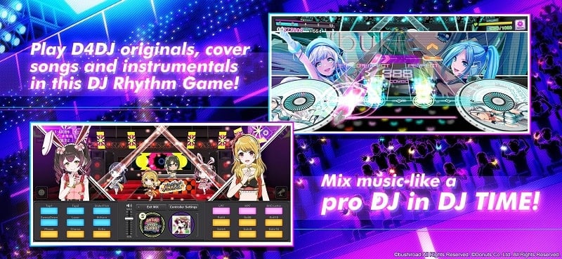 D4DJ Groovy Mix 7.2.1 (Menu, Auto Dance/Perfect)