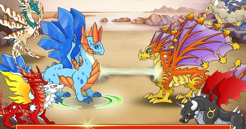 Dragon Battle 15.02 (Unlimited money, resources)