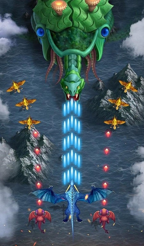 Dragon shooter 1.1.14 (Unlimited Money/High damage, sullet speed)