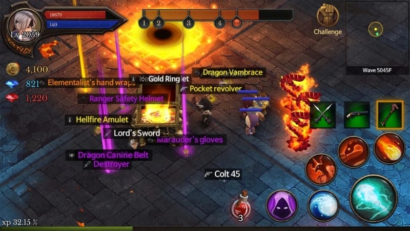 Dungeon Chronicle 3.19 (Menu/God mode/One hit)