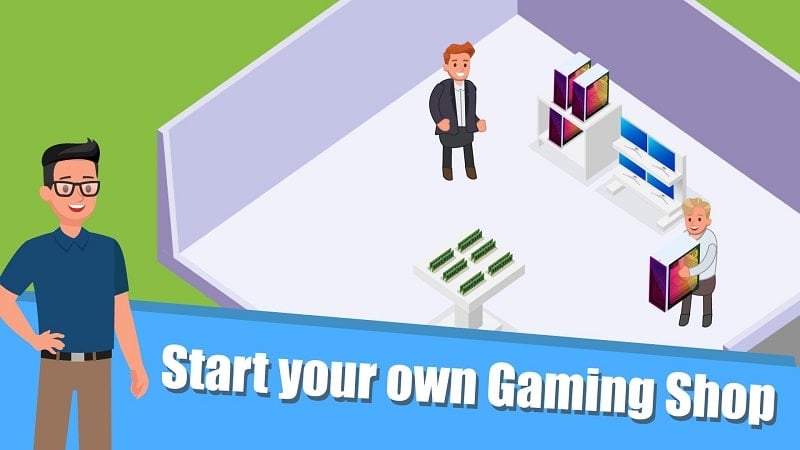 Gaming Shop Tycoon 1.0.10.10 (Unlimited money, bitcoins)