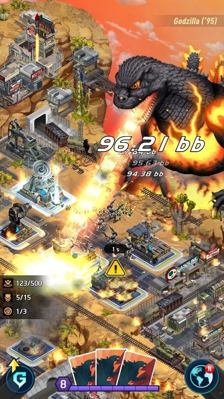 Godzilla Defense Force 2.3.18 (Unlimited money, boss time, moonstone)