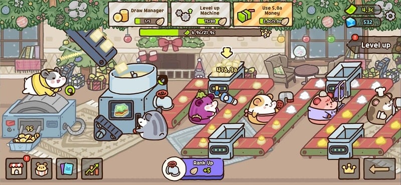 Hamster cookie Factory 1.19.11 (Unlimited money)