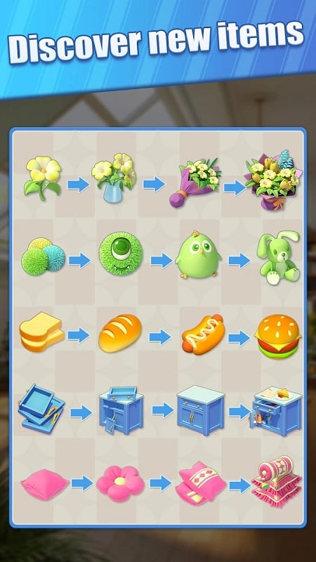 Happy Merge Home 1.0.34 (Unlimited money)