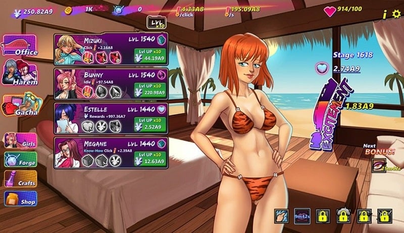 Hentai Clicker 2.0.34 (Menu/Free upgrade, shop)