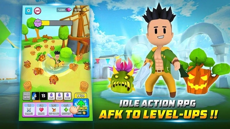 Heroes Adventure: Idle RPG 1.0.8.1 (Unlimited money/Diamond)