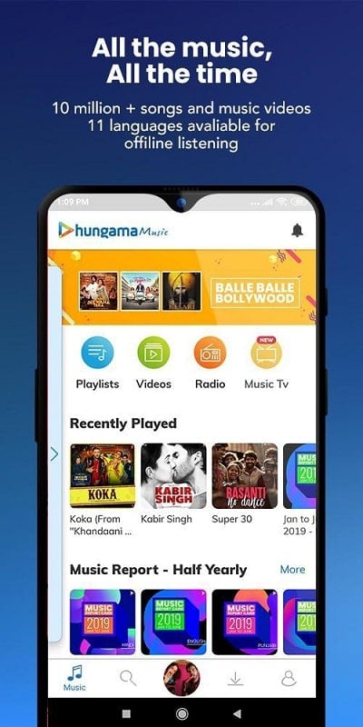 Hungama Music 6.7.5 (Unlocked Pro)