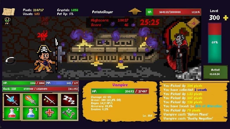 Idle Adventure 1.395 (Menu/Damage Multiplier/Dumb Enemy/Free purchase/Craft)