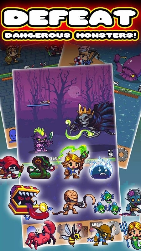 Idle Grindia: Dungeon Quest 0.4.004 (Free upgrade/Dumb enemy)