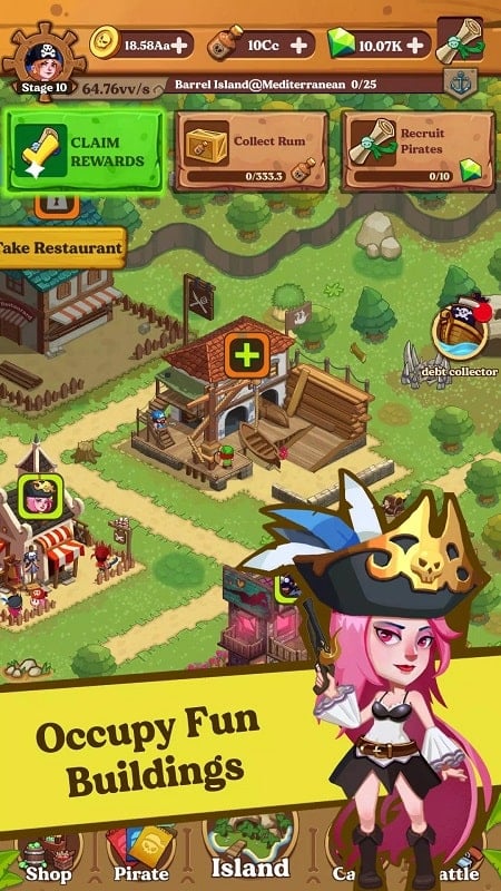 Idle Pirate – Endless Treasure 1.0.7 (Unlimited money)