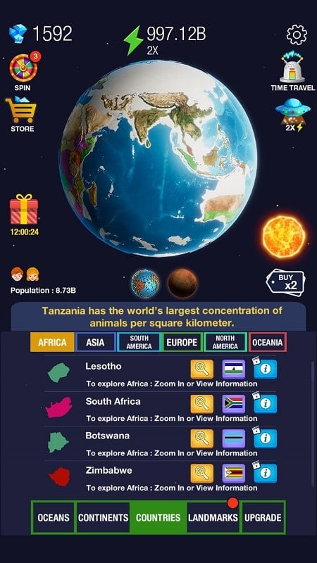 Idle World ! 7.2.4 (Unlimited money, energy/Prestige unlocked)