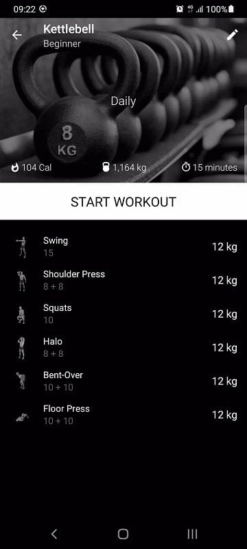 Kettlebell Home Workout 3.01 (Unlocked Premium)