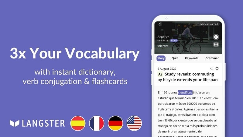 Learn Languages with Langster 2.7.5 (Premium Unlocked)