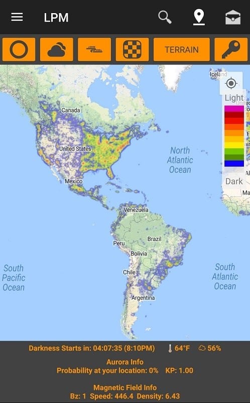 Light Pollution Map 5.3.0 (Unlocked Pro)