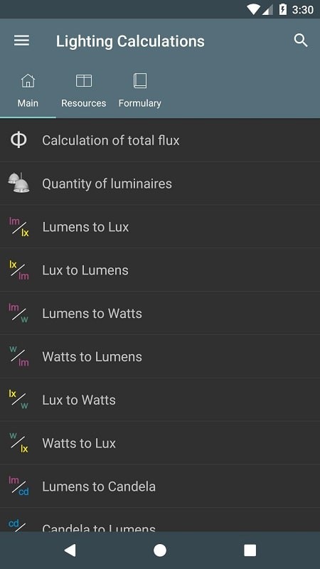 Lighting Calculations 6.0.7 (Unlocked Pro)