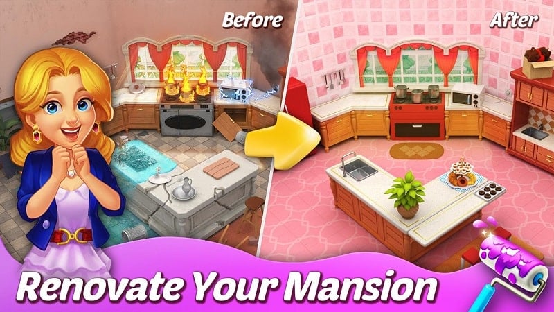 Matchington Mansion 1.171.0 (Unlimited money, stars.)