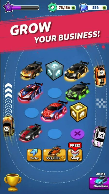 Merge Neon Car 2.48.00 (High Money)