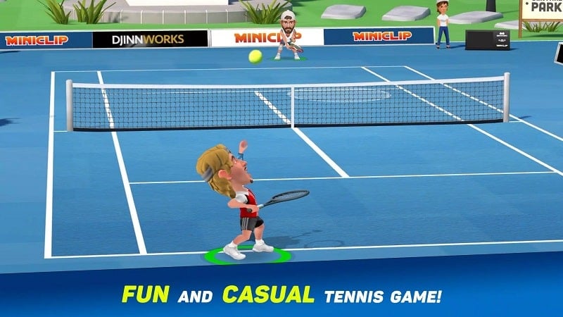 Mini Tennis 1.7.7 (Menu/Always out ball)