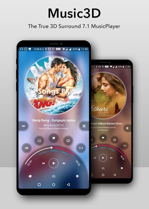 Music Player 3D Surround 7.1 2.1.05 (Premium Unlocked)