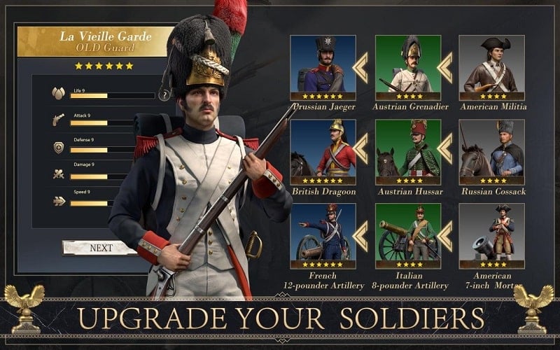 Napoleon Empire War 1.2.0 (Unlimited money, medals)