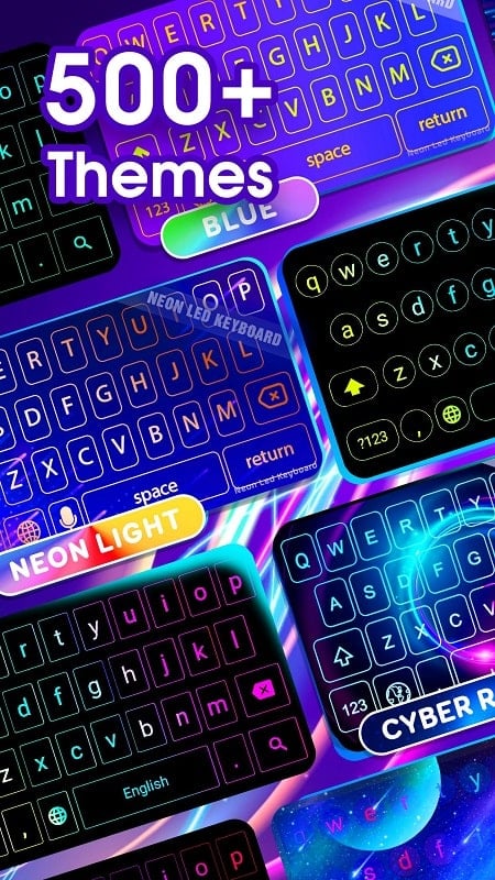 Neon LED Keyboard 3.7.2 (Premium unlocked)