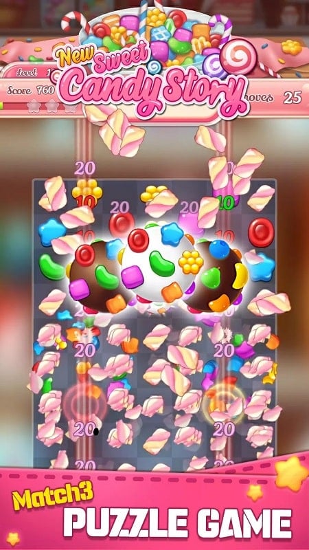 New Sweet Candy Story: Puzzle 1.0.6 (Instant Win)