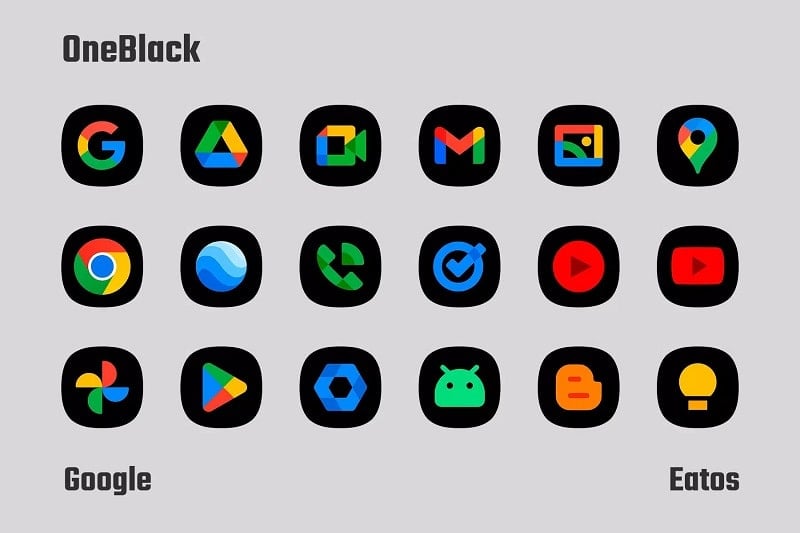 OneBlack Icon Pack 7.0 (N/A)