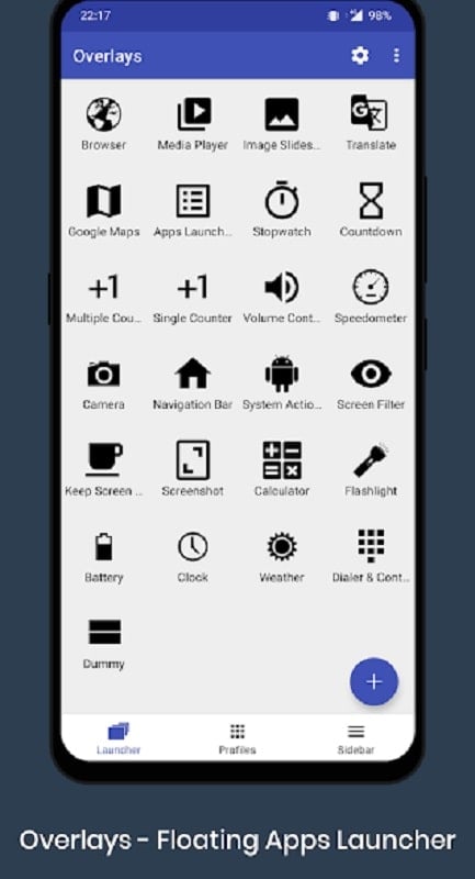 Overlays – Floating Launcher 8.1.1 (Unlocked Pro)