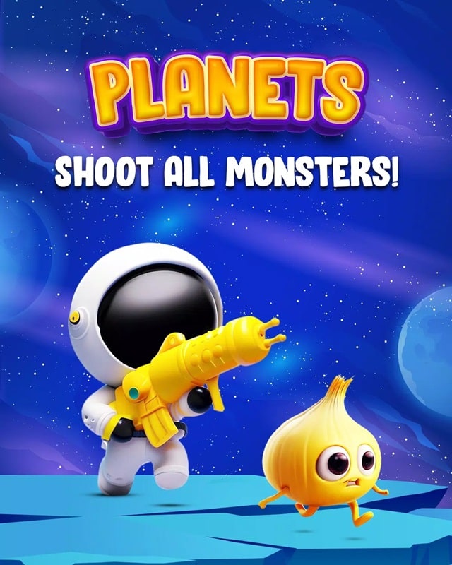 Planets: Space Shooting game 1.4.214 (God mode/Unlock hats, guns)