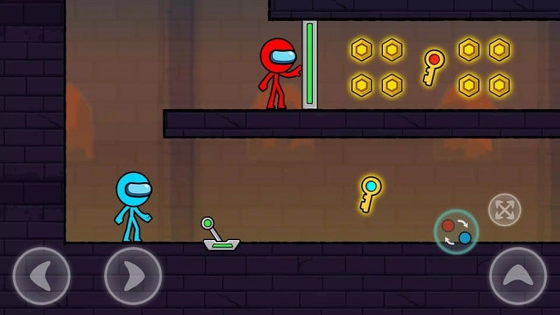 Red and Blue Stickman 2 2.2.7 (Unlimited money, skins)