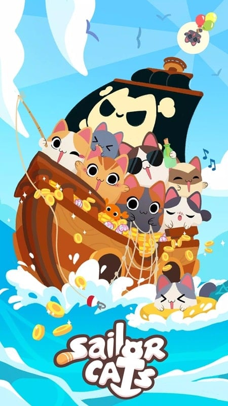 Sailor Cats 1.0.48b (MEnu/Unlimited Coin/Hard/Wood)