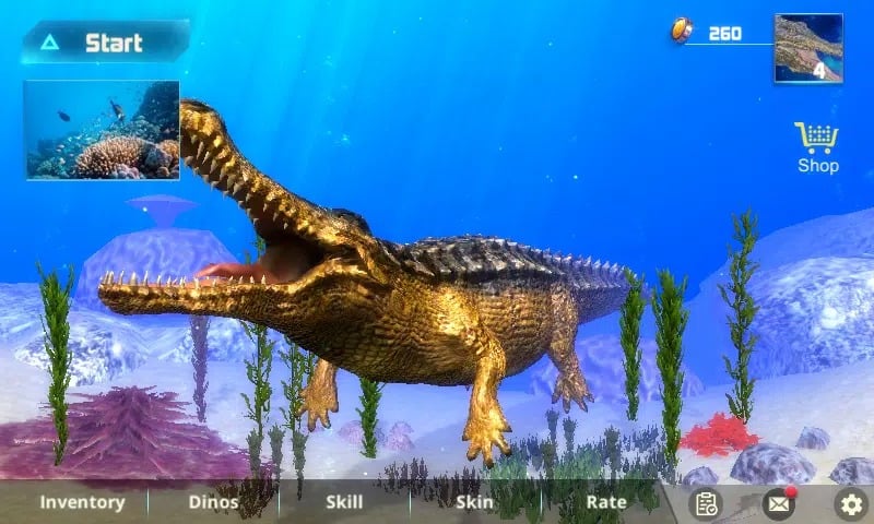 Sarcosuchus Simulator 1.1.8 (Menu/Unlimited Money/Mana)