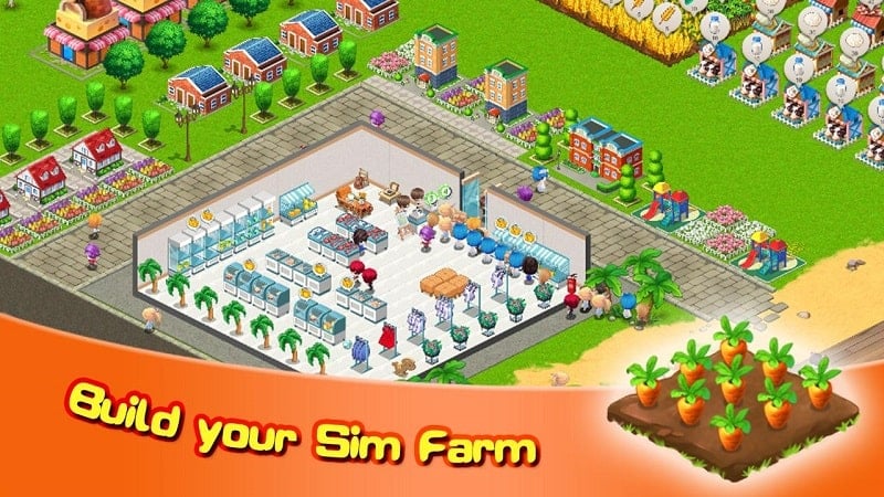 Sim Farm 1.1.3 (Unlimited materials, free speed up)