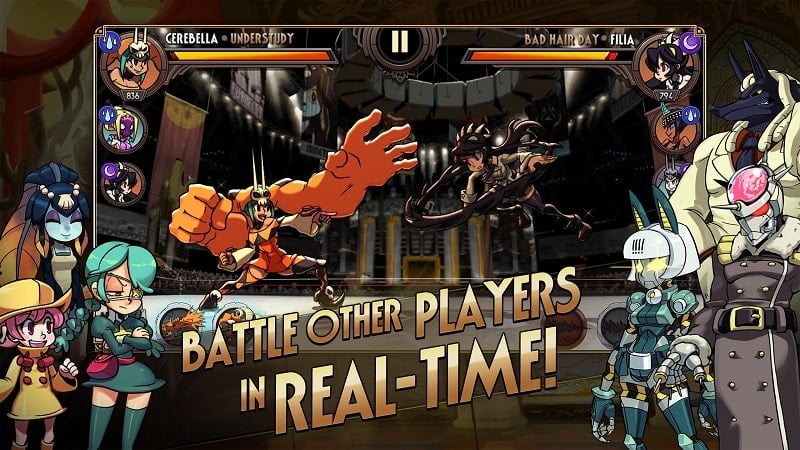 Skullgirls: Fighting RPG 7.1.0 (Menu, Damage/Defense/Skills)